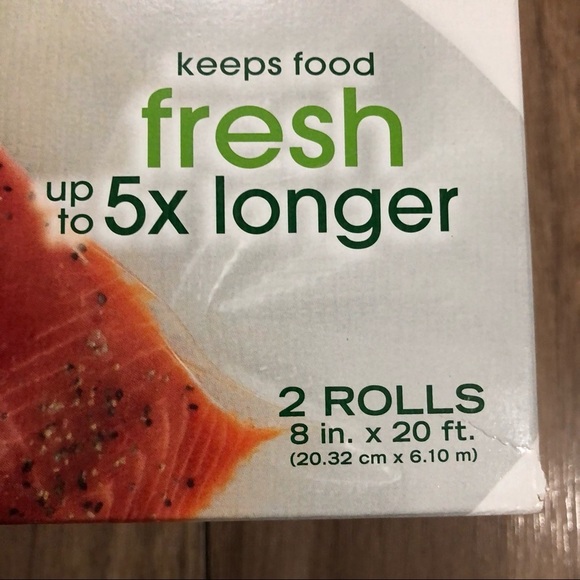 🎄Food  saver heat seal rolls x 2 - 8” x 20’ NIB - Picture 6 of 6